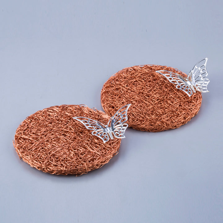 Wire Mesh Butterfly Coasters (Set of 2)