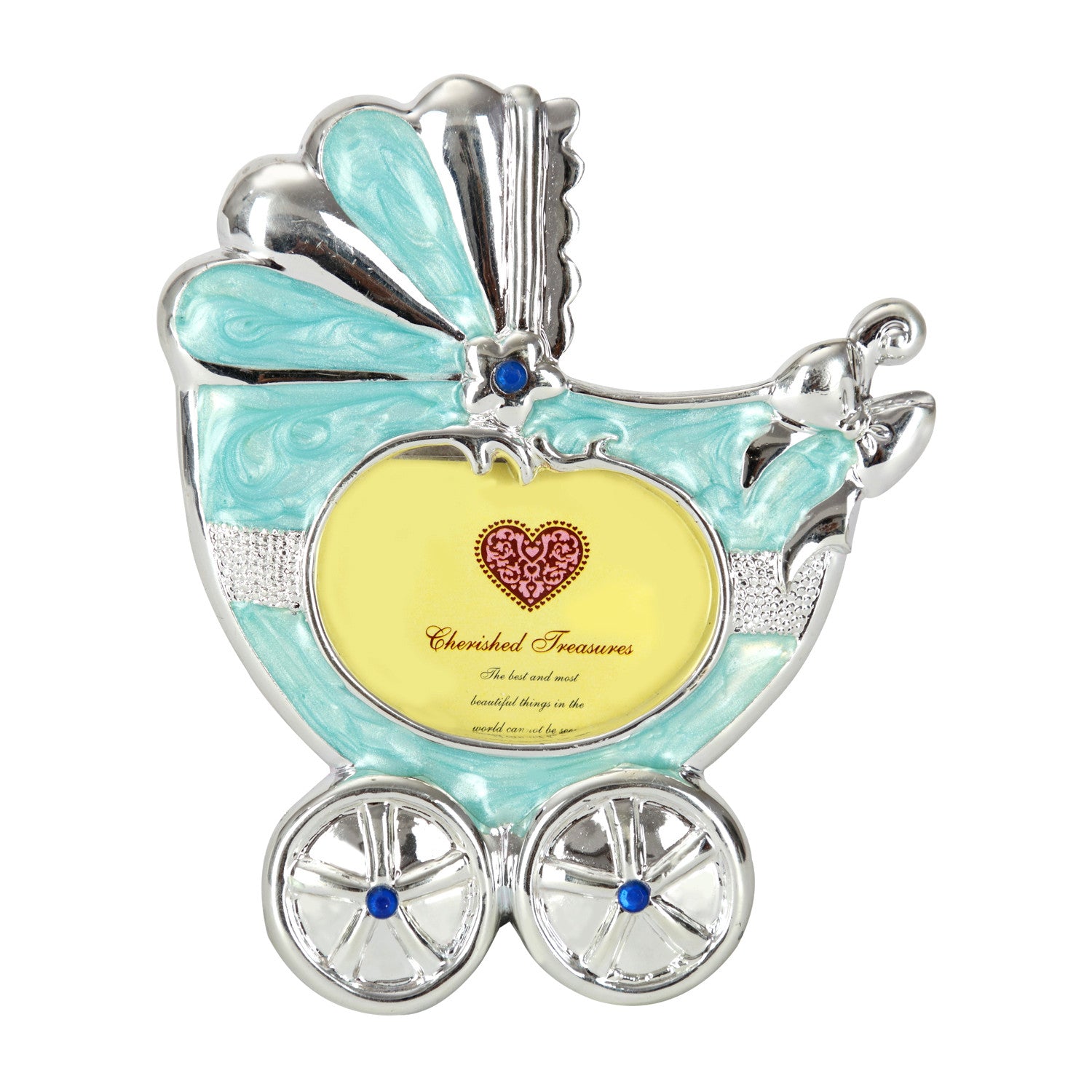 BABY, Photo Frame, Pram, Blue - Barton,Son & Co.