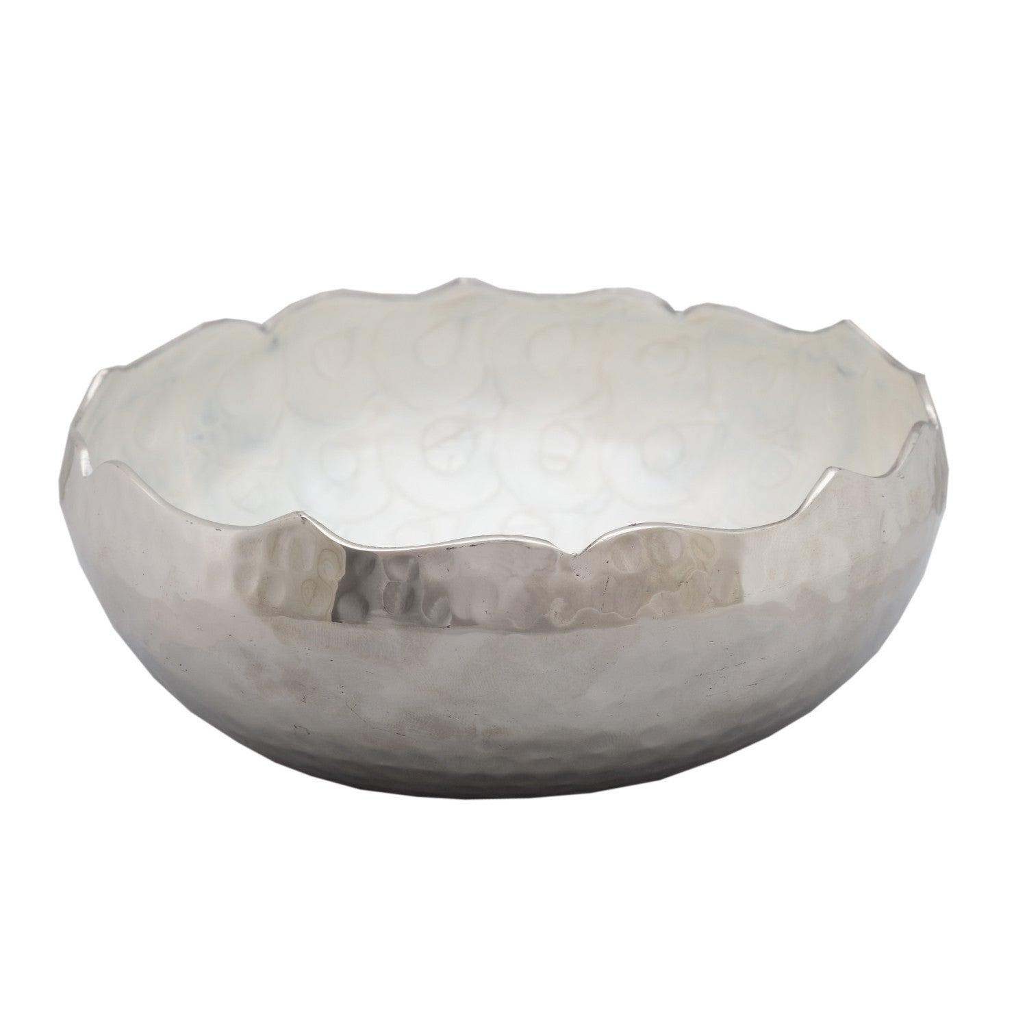 BOWL, circular, hammer tone exterior - Barton,Son & Co.