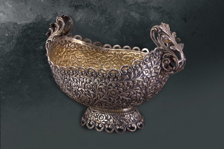 Bowl Antique Finish-Handle and Base - Barton,Son & Co.