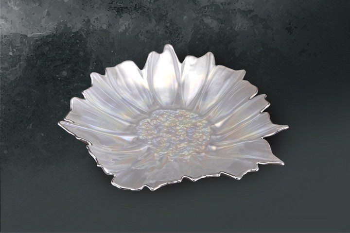 Crystal Glass Dish with Silver Sheet - Barton,Son & Co.